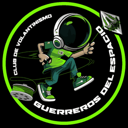 Emblema circular del club, con su astronauta